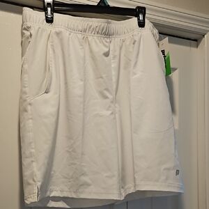 Prince White Athletic Tennis  Shorts